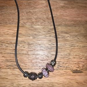 Pandora necklace w/charms